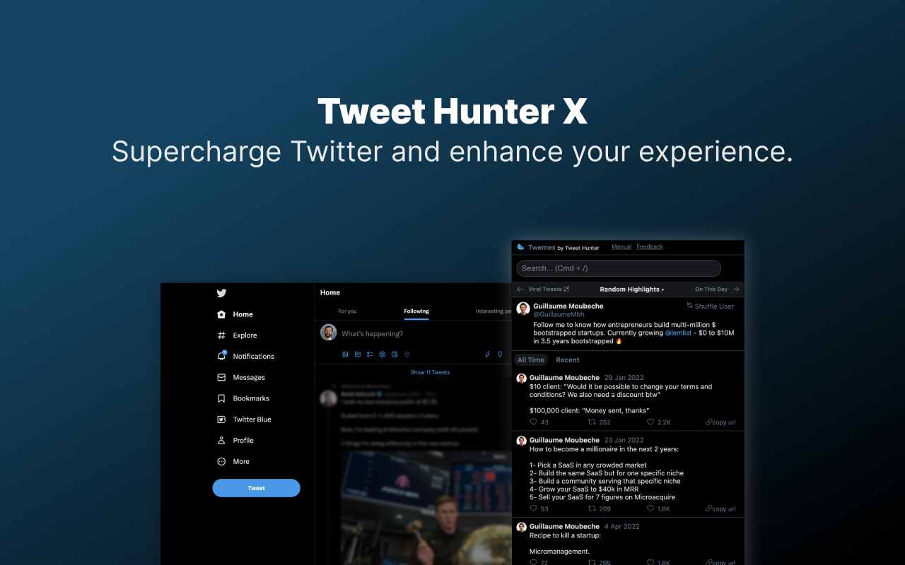 Tweet Hunter X